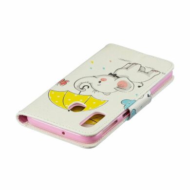 Чохол-книжка Deexe Color Wallet для Samsung Galaxy A40 (А405) - Elephant Holding an Umbrella