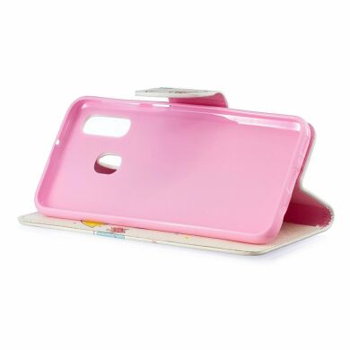 Чохол-книжка Deexe Color Wallet для Samsung Galaxy A40 (А405) - Elephant Holding an Umbrella