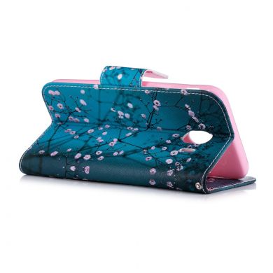 Чехол-книжка Deexe Color Wallet для Samsung Galaxy J4 2018 (J400) - Apricot Tree