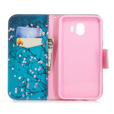 Чехол-книжка Deexe Color Wallet для Samsung Galaxy J4 2018 (J400) - Apricot Tree