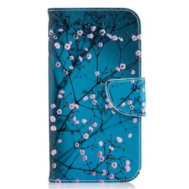 Чехол-книжка Deexe Color Wallet для Samsung Galaxy J4 2018 (J400) - Apricot Tree
