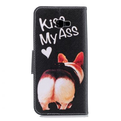 Чехол-книжка Deexe Color Wallet для Samsung Galaxy J4+ (J415) - Kiss My Ass