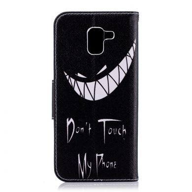 Чехол-книжка Deexe Color Wallet для Samsung Galaxy J6 2018 (J600) - Don't Touch My Phone