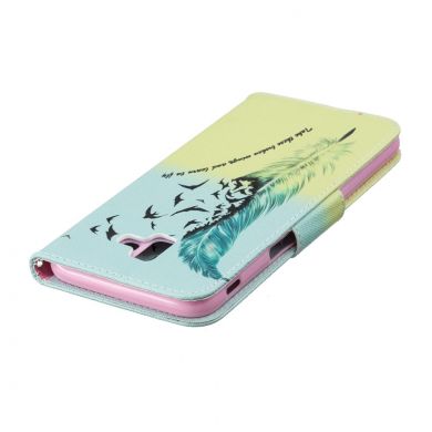 Чохол-книжка Deexe Color Wallet для Samsung Galaxy J6+ (J610), Feather and Bird