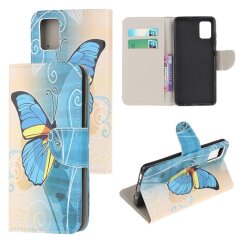 Чохол-книжка Deexe Color Wallet для Samsung Galaxy M51 (M515) - Blue Butterfly