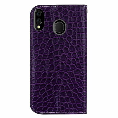 Чохол-книжка Deexe Glittery Crocodile для Samsung Galaxy M20 (M205), Purple