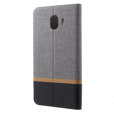 Чохол-книжка Deexe Lines Texture для Samsung Galaxy J4 2018 (J400), Grey