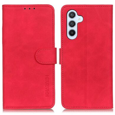 Чехол-книжка KHAZNEH Retro Wallet для Samsung Galaxy A16 (A165) - Red