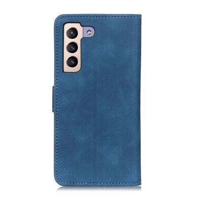 Чехол-книжка KHAZNEH Retro Wallet для Samsung Galaxy S22 Plus - Blue