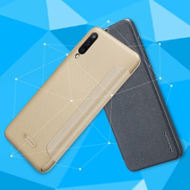 Чехол-книжка NILLKIN Sparkle Series для Samsung Galaxy A50 (A505) - Gold