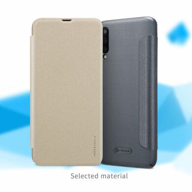 Чехол-книжка NILLKIN Sparkle Series для Samsung Galaxy A50 (A505) - Gold