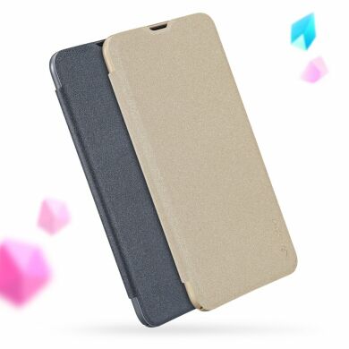 Чехол-книжка NILLKIN Sparkle Series для Samsung Galaxy A50 (A505) - Gold