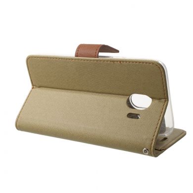 Чехол-книжка ROAR KOREA Cloth Texture для Samsung Galaxy J4 2018 (J400) - Khaki