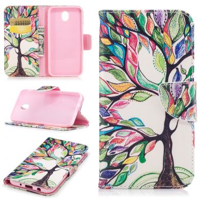 Чехол-книжка UniCase Color Wallet для Samsung Galaxy J5 2017 (J530) - Colorful Tree
