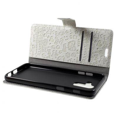 Чехол-книжка UniCase Graffiti Pattern для Samsung Galaxy J8 2018 (J810) - White