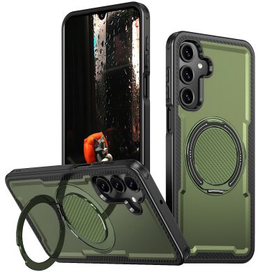 Чохол з кільцем-підставкою Reframe Grip MagSafe для Samsung Galaxy A16 (A165) - Green