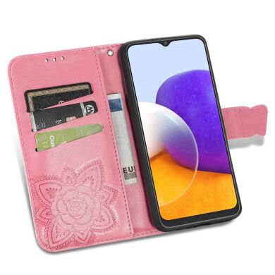 Чехол UniCase Butterfly Pattern для Samsung Galaxy A22 (A225) / M22 (M225) - Pink
