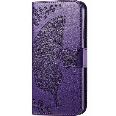 Чехол UniCase Butterfly Pattern для Samsung Galaxy A55 (A556) - Dark Purple