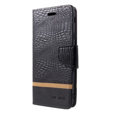 Чехол UniCase Croco Wallet для Samsung Galaxy J4+ (J415) - Black