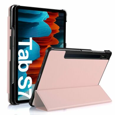 Чехол UniCase Slim with Pen Holder для Samsung Galaxy Tab S7 (T870/875) / S8 (T700/706) - Rose Gold