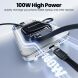 Кабель TOOCKI TX131C2 Type-C to Type-C (100W, 1m) - Black. Фото 3 из 13