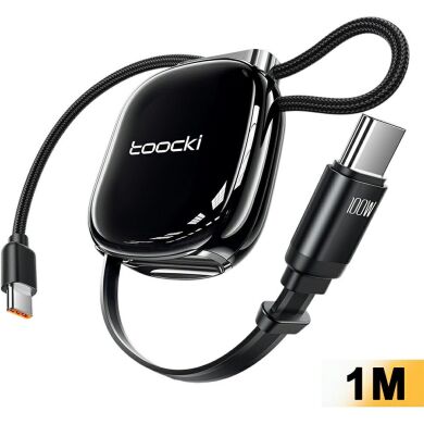 Кабель TOOCKI TX131C2 Type-C to Type-C (100W, 1m) - Black