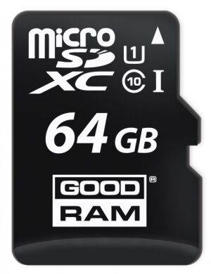 Картка пам`яті MicroSD GOODRAM 64GB 10 class UHS-I + адаптер