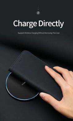 Шкіряний чохол DUX DUCIS Wish Series для Samsung Galaxy S10 (G973), Black