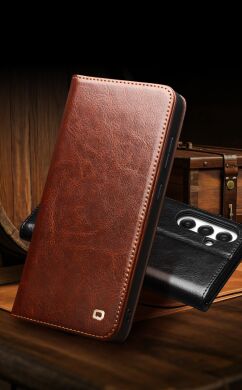 Кожаный чехол QIALINO Classic Case для Samsung Galaxy S25 FE (S731) - Black