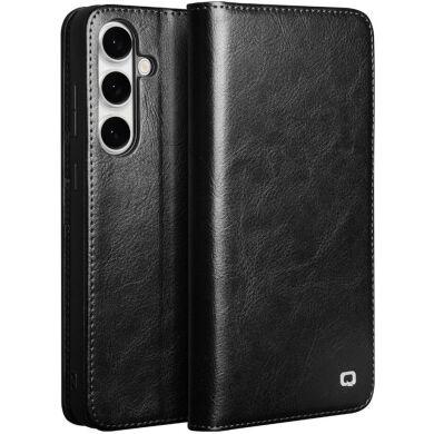 Кожаный чехол QIALINO Classic Case для Samsung Galaxy S25 FE (S731) - Black