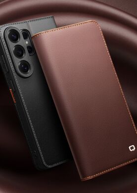 Шкіряний чохол QIALINO Wallet Case для Samsung Galaxy S26 Ultra - Black