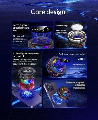Кулер-вентилятор для смартфона Reframe K26 Magnetic Cooling - Black