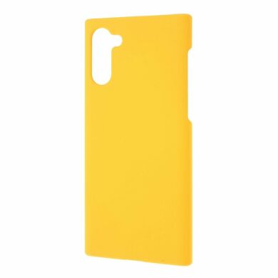Пластиковый чехол Deexe Hard Shell для Samsung Galaxy Note 10 (N970) - Yellow
