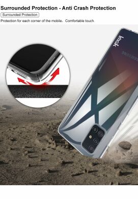 Пластиковый чехол IMAK Crystal II Pro для Samsung Galaxy A51 (А515) - Transparent
