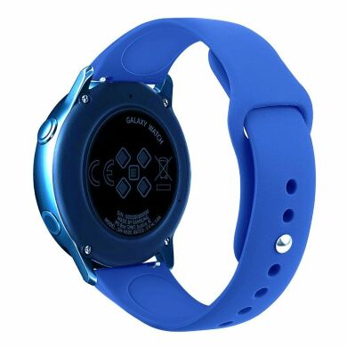 Ремешок Deexe Flexible Watch Band для Samsung Watch Active / Active 2 40mm / Active 2 44mm - Dark Blue