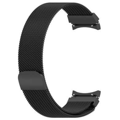 Ремешок Deexe Milanese Stainless Steel для Samsung Galaxy Watch 4 (40/44mm) / Watch 4 Classic (42/46mm) - Black