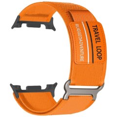 Ремешок Deexe Nylon Magic Tape для Samsung Galaxy Watch 8 (40/44mm) / 8 Classic - Orange