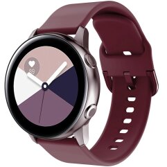 Ремінець Deexe Soft Silicone для годинників з шириною кріплення 22мм - Wine Red