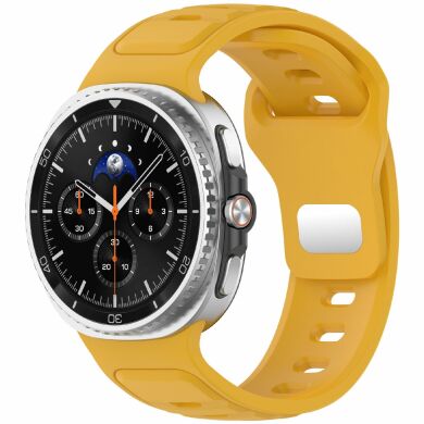 Ремешок Deexe Sport Band для Samsung Galaxy Watch 8 (40/44mm) / 8 Classic - Yellow