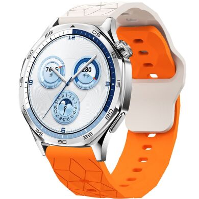 Ремешок Reframe Hexa Grip для часов с шириной крепления 22 мм - Starlight / Orange