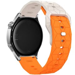 Ремешок Reframe Hexa Grip для часов с шириной крепления 22 мм - Starlight / Orange