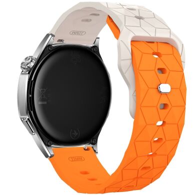 Ремешок Reframe Hexa Grip для часов с шириной крепления 22 мм - Starlight / Orange