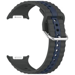 Ремешок Reframe Vertical Strip для Samsung Galaxy Watch 8 (40/44mm) / 8 Classic / Ultra (2025) - Grey / Blue