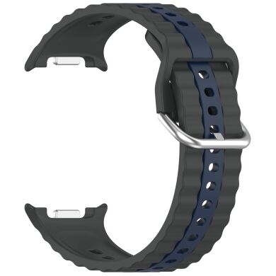 Ремешок Reframe Vertical Strip для Samsung Galaxy Watch 8 (40/44mm) / 8 Classic / Ultra (2025) - Grey / Blue