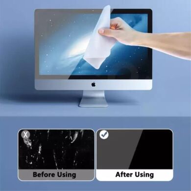 Серветка для дисплею Deexe Microfiber Cleaning Cloth - White