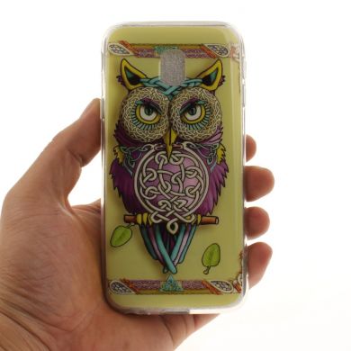 Силіконовий (TPU) чохол Deexe Life Style для Samsung Galaxy J3 2017 (J330)