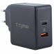 Сетевое зарядное устройство T-PHOX 48W Fast Charge TYPE-C PD (30W+QC3.0, 18W) - Black. Фото 3 из 26