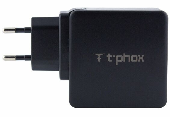 Сетевое зарядное устройство T-PHOX 48W Fast Charge TYPE-C PD (30W+QC3.0, 18W) - Black