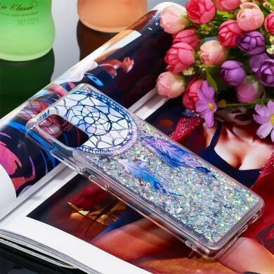 Силиконовая (TPU) накладка Deexe Fashion Glitter для Samsung Galaxy A51 (А515) - Dream Catcher