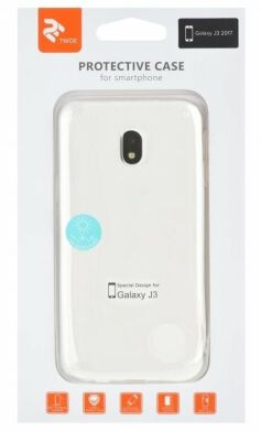 Силиконовый (TPU) чехол 2E Thin Case для Samsung Galaxy J3 (2017) - Transparent